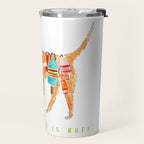 Yellow Dog Lab Buoy Beach Dog Watercolor Travel Mug Gallery Image 2