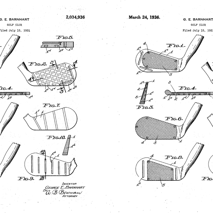 Golf Clubs Patent - Golfing Art - Antique Coffee Mug Gallery Image 2