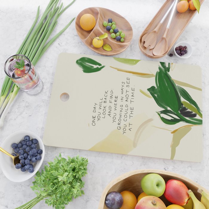 "One Day You Will Look Back And Find: You Were Growing In Ways You Could Not See At The Time." Cutting Board Gallery Image 2