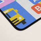 Colorful back to school geometric mosaic pattern Desk Mat Gallery Image 4