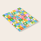 Colorful back to school geometric mosaic pattern Notebook Gallery Image 2