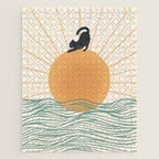 Good Morning Meow 7 Sunny Day Ocean  Jigsaw Puzzle Gallery Image 1