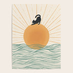 Good Morning Meow 7 Sunny Day Ocean  Poster Gallery Image 4