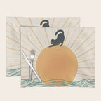 Good Morning Meow 7 Sunny Day Ocean  Placemat Gallery Image 1