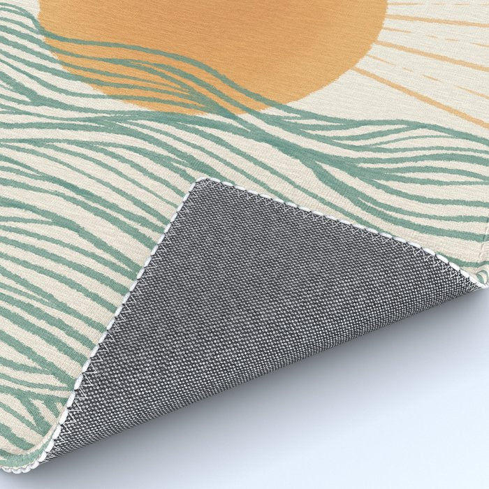 Good Morning Meow 7 Sunny Day Ocean  Rug Gallery Image 4