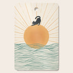 Good Morning Meow 7 Sunny Day Ocean  Cutting Board Gallery Image 1