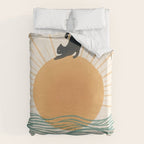 Good Morning Meow 7 Sunny Day Ocean  Duvet Cover Gallery Image 6