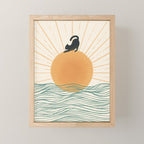 Good Morning Meow 7 Sunny Day Ocean  Mini Art Print Gallery Image 1