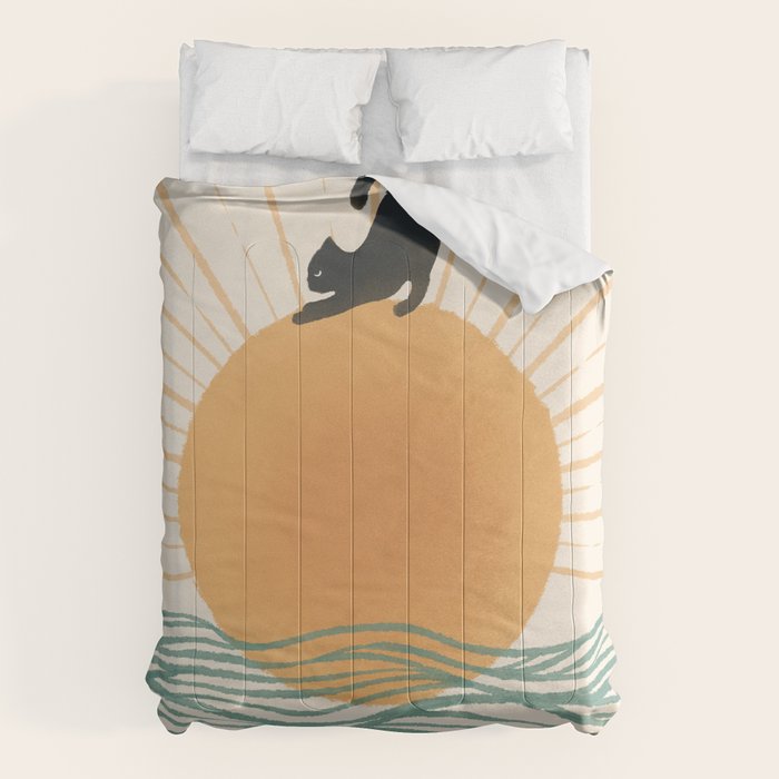 Good Morning Meow 7 Sunny Day Ocean  Comforter Gallery Image 6