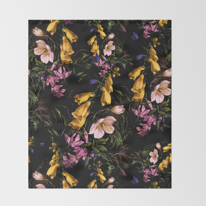 Midnight Forest II Throw Blanket Gallery Image 2
