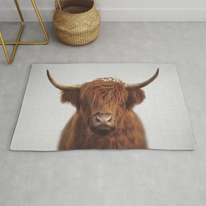 Highland Cow - Colorful Rug Gallery Image 1