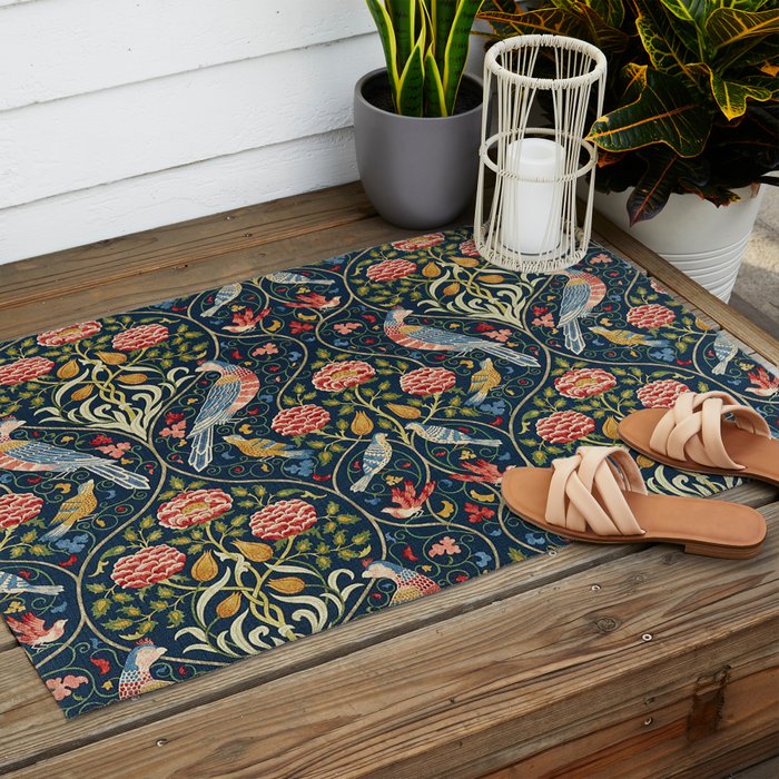Seasons By May Iris William Morris 1895 Outdoor Rug Gallery Image 2