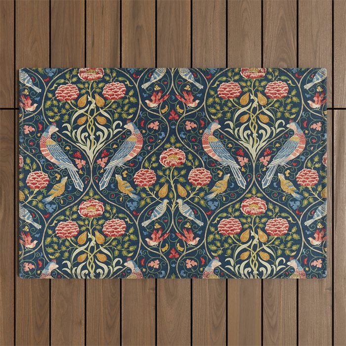 Seasons By May Iris William Morris 1895 Outdoor Rug Gallery Image 1