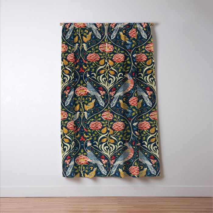 Seasons By May Iris William Morris 1895 Window Curtain Gallery Image 3