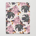 Lilies and butterflies insects Notebook Gallery Image 4