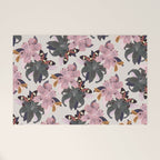 Lilies and butterflies insects Welcome Mat Gallery Image 1