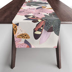 Lilies and butterflies insects Table Runner Gallery Image 1