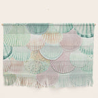 MERMAID SHELLS - MINT & ROSEGOLD Wall Hanging Gallery Image 1