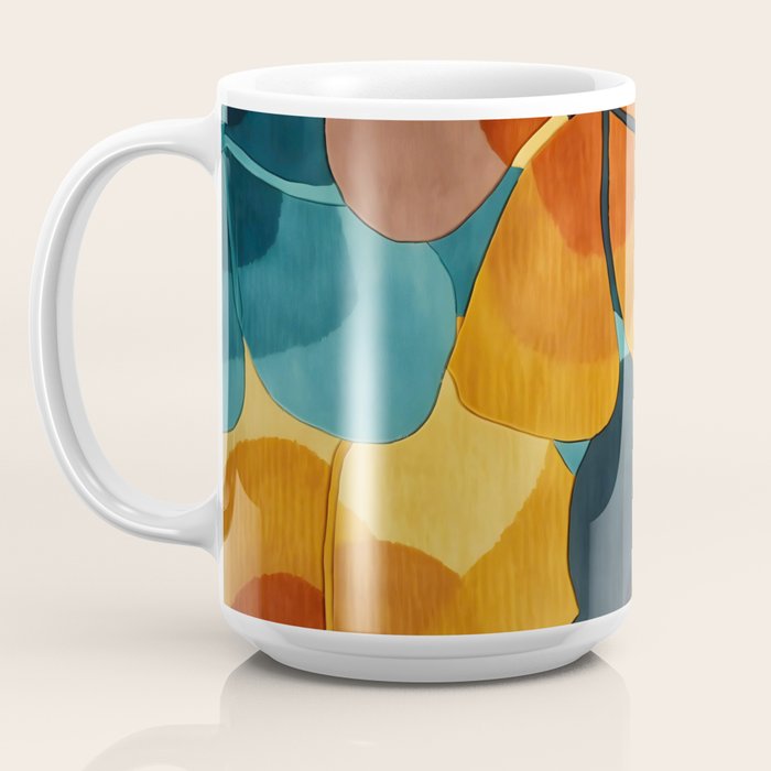 A Floral Palette of Colorful Petals Coffee Mug Gallery Image 3