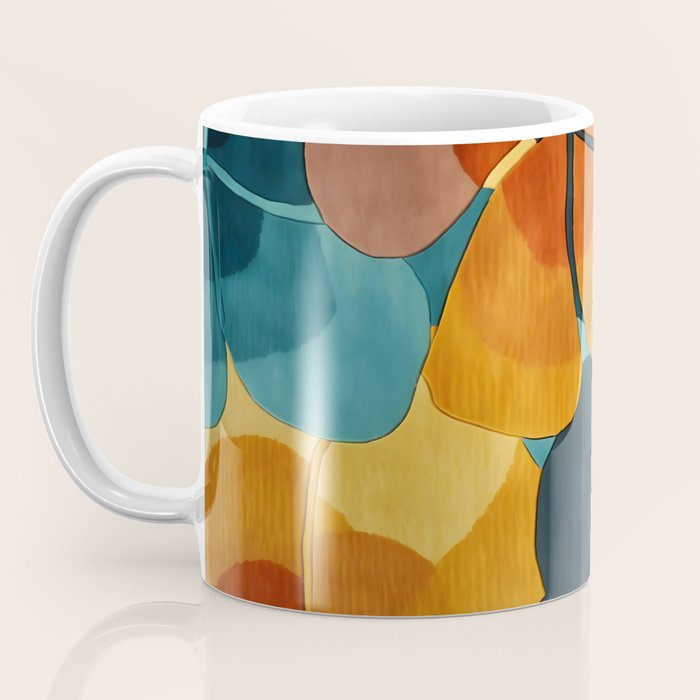 A Floral Palette of Colorful Petals Coffee Mug Gallery Image 3