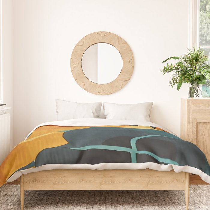 A Floral Palette of Colorful Petals Duvet Cover Gallery Image 3