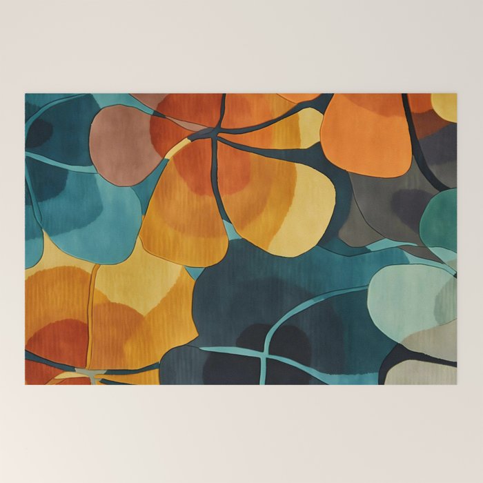 A Floral Palette of Colorful Petals Welcome Mat Gallery Image 2