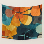 A Floral Palette of Colorful Petals Wall Tapestry Gallery Image 4