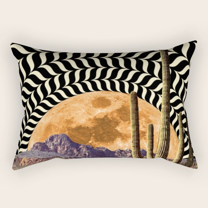 Illusionary Cowboys Rectangular Pillow Gallery Image 1