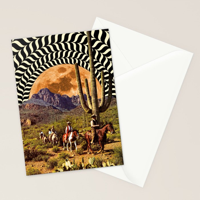 Illusionary Cowboys Stationery Card Gallery Image 2