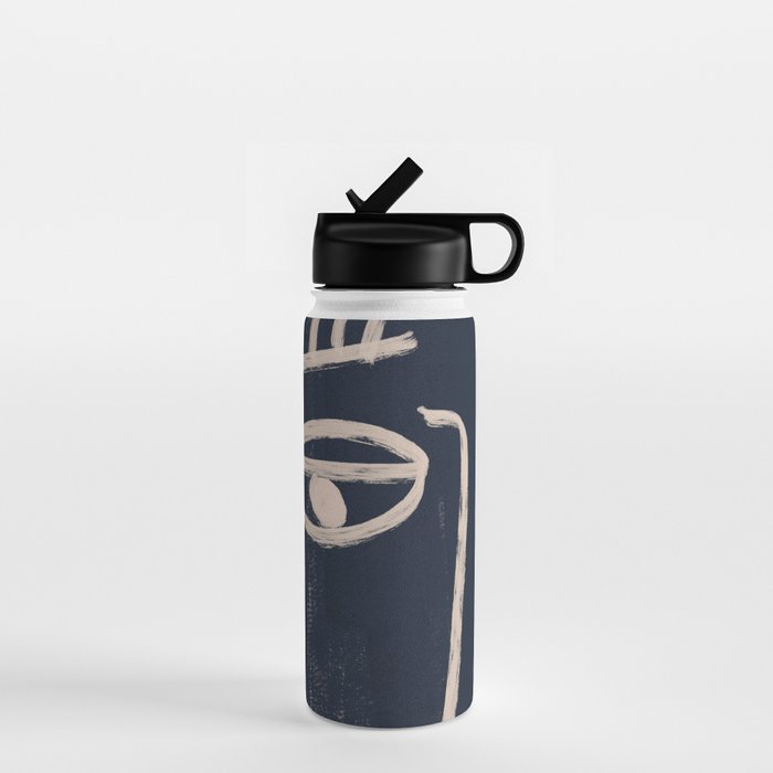 Abstract Face 23 Water Bottle Gallery Image 1
