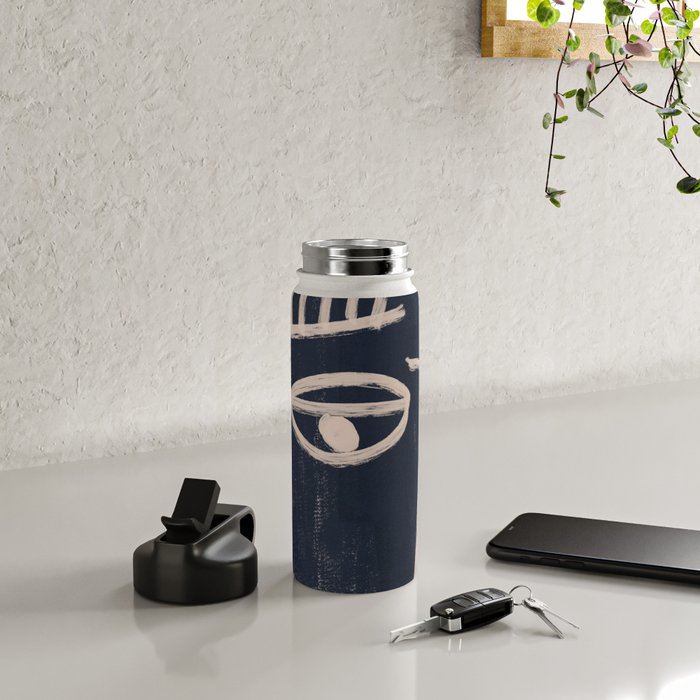Abstract Face 23 Water Bottle Gallery Image 4