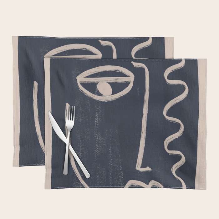Abstract Face 23 Placemat Gallery Image 1