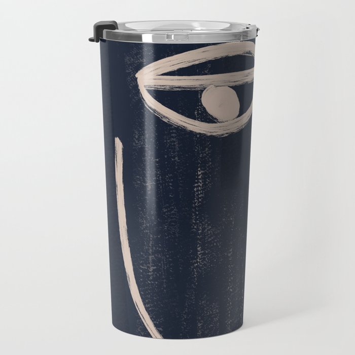Abstract Face 23 Travel Mug Gallery Image 3