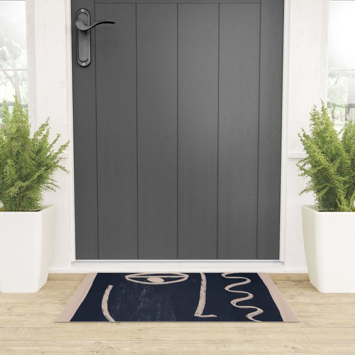 Abstract Face 23 Welcome Mat Gallery Image 3