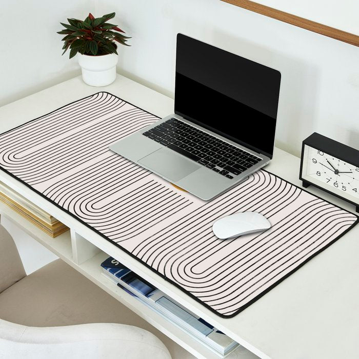 Mid-Century Modern No.22 - Woodblock Print Desk Mat Gallery Image 2