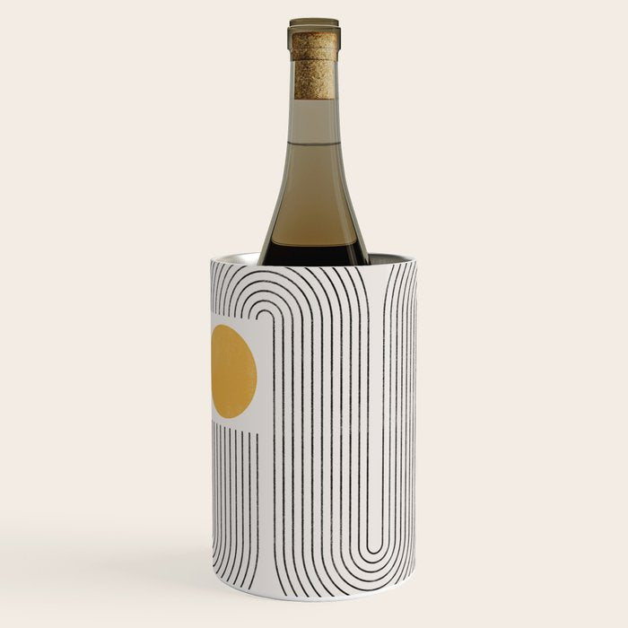 Mid-Century Modern No.22 - Woodblock Print Wine Chiller Gallery Image 3