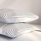 Mid-Century Modern No.22 - Woodblock Print Pillow Sham Gallery Image 3