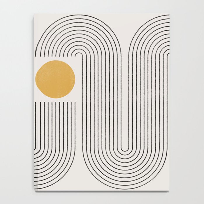 Mid-Century Modern No.22 - Woodblock Print Notebook Gallery Image 4