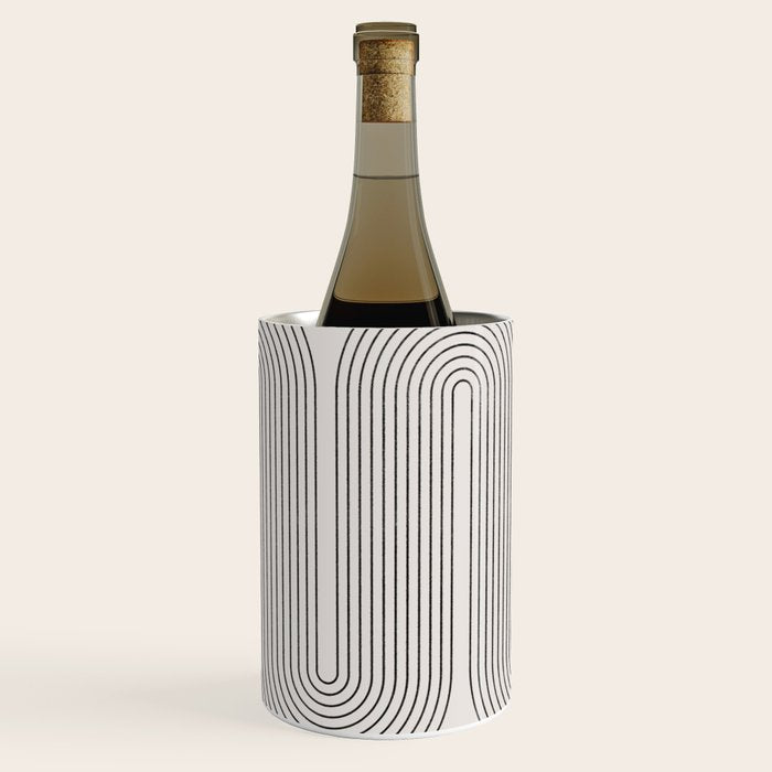Mid-Century Modern No.22 - Woodblock Print Wine Chiller Gallery Image 2