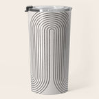 Mid-Century Modern No.22 - Woodblock Print Travel Mug Gallery Image 3