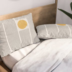Mid-Century Modern No.22 - Woodblock Print Pillow Sham Gallery Image 2