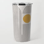 Mid-Century Modern No.22 - Woodblock Print Travel Mug Gallery Image 1