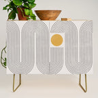 Mid-Century Modern No.22 - Woodblock Print Credenza Gallery Image 1