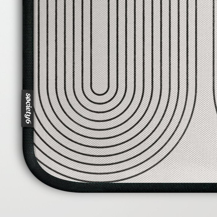Mid-Century Modern No.22 - Woodblock Print Laptop Sleeve Gallery Image 3