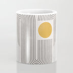 Mid-Century Modern No.22 - Woodblock Print Coffee Mug Gallery Image 4