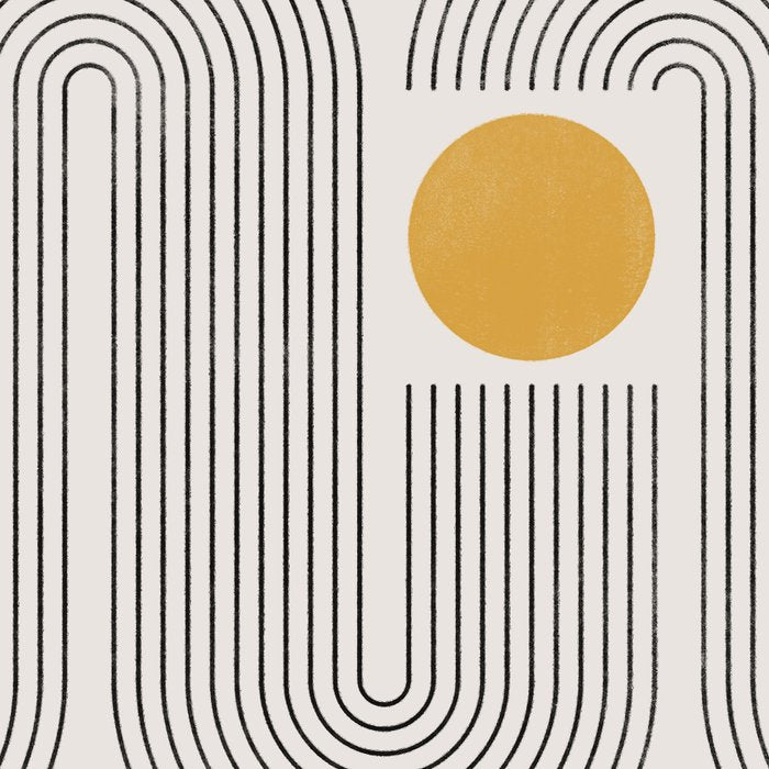 Mid-Century Modern No.22 - Woodblock Print Coffee Mug Gallery Image 2