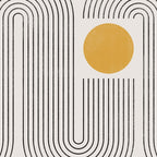Mid-Century Modern No.22 - Woodblock Print Coffee Mug Gallery Image 2