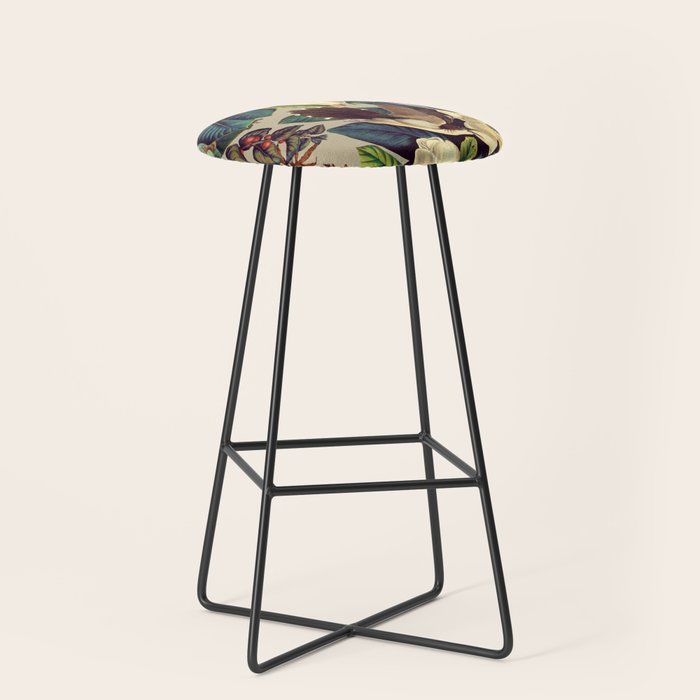 FLORAL AND BIRDS XXI-II Stool Gallery Image 1