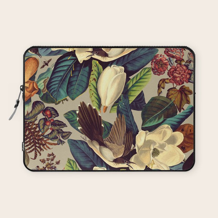 FLORAL AND BIRDS XXI-II Laptop Sleeve Gallery Image 1