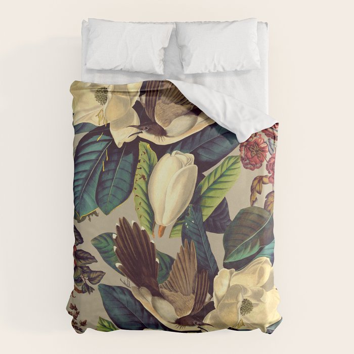 FLORAL AND BIRDS XXI-II Duvet Cover Gallery Image 6